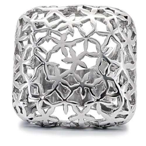 TK133 - High polished (no plating) Stainless Steel Ring with No Stone - Alamode - Flyclothing LLC