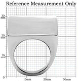 TK134 - High polished (no plating) Stainless Steel Ring with No Stone - Alamode - Flyclothing LLC