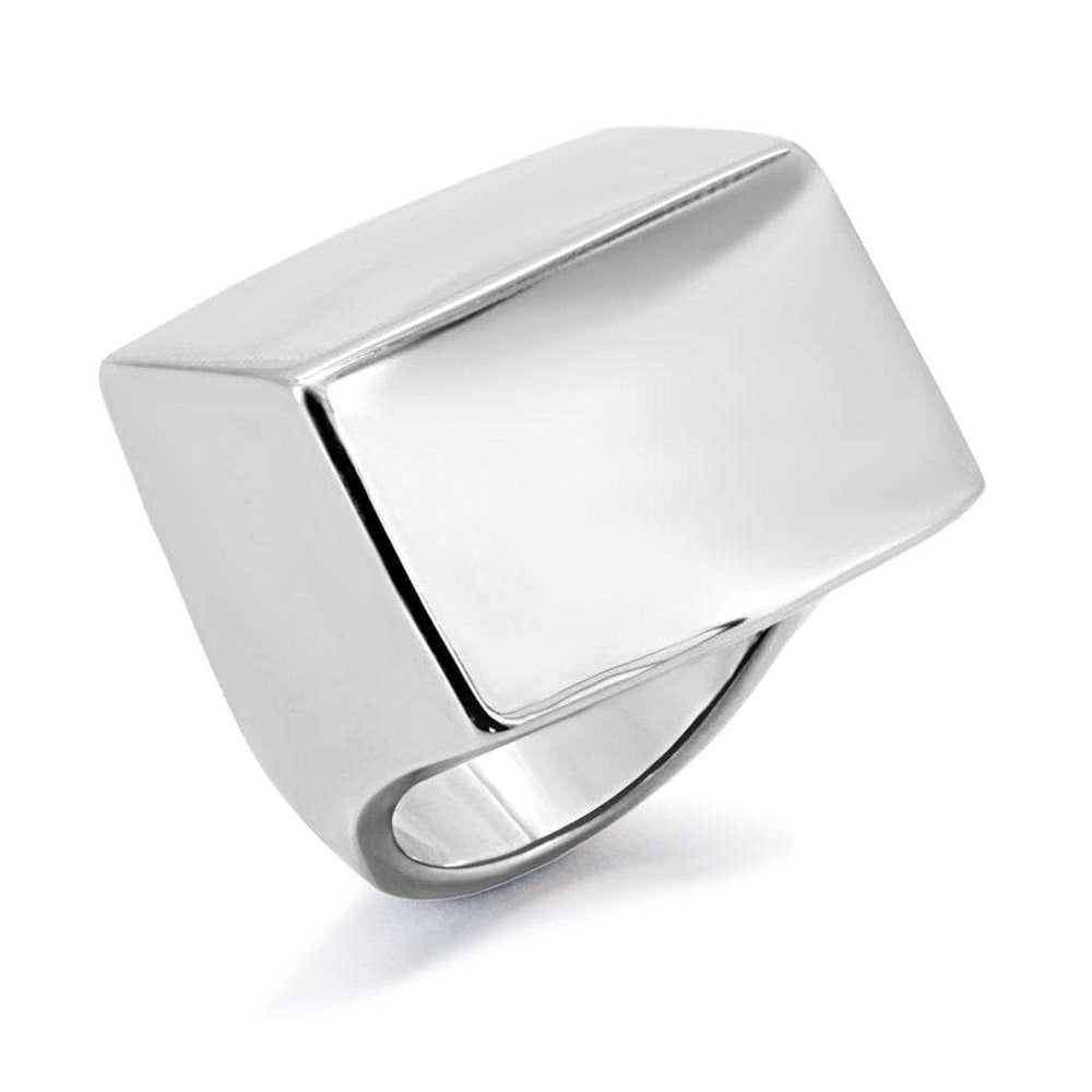TK134 - High polished (no plating) Stainless Steel Ring with No Stone - Alamode - Flyclothing LLC