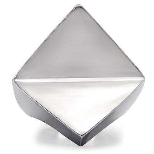 TK136 - High polished (no plating) Stainless Steel Ring with No Stone - Alamode - Flyclothing LLC