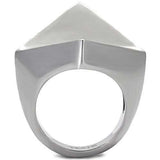 TK136 - High polished (no plating) Stainless Steel Ring with No Stone - Alamode - Flyclothing LLC