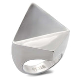 TK136 - High polished (no plating) Stainless Steel Ring with No Stone - Alamode - Flyclothing LLC