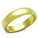 TK1375G - IP Gold(Ion Plating) Stainless Steel Ring with No Stone - Alamode - Flyclothing LLC