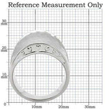 TK140 - High polished (no plating) Stainless Steel Ring with No Stone - Alamode - Flyclothing LLC