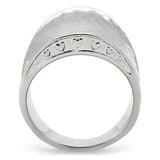 TK140 - High polished (no plating) Stainless Steel Ring with No Stone - Alamode - Flyclothing LLC