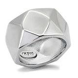 TK142 - High polished (no plating) Stainless Steel Ring with No Stone - Alamode - Flyclothing LLC