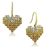 TK1455 - IP Gold(Ion Plating) Stainless Steel Earrings with Top Grade Crystal in Multi Color - Alamode - Flyclothing LLC