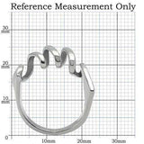 TK145 - High polished (no plating) Stainless Steel Ring with No Stone - Alamode - Flyclothing LLC