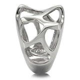 TK146 - High polished (no plating) Stainless Steel Ring with No Stone - Alamode - Flyclothing LLC