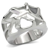 TK146 - High polished (no plating) Stainless Steel Ring with No Stone - Alamode - Flyclothing LLC