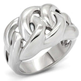 TK147 - High polished (no plating) Stainless Steel Ring with No Stone - Alamode - Flyclothing LLC