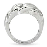 TK147 - High polished (no plating) Stainless Steel Ring with No Stone - Alamode - Flyclothing LLC