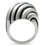 TK148 - High polished (no plating) Stainless Steel Ring with No Stone - Alamode - Flyclothing LLC