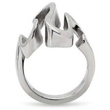TK152 - High polished (no plating) Stainless Steel Ring with No Stone - Alamode - Flyclothing LLC
