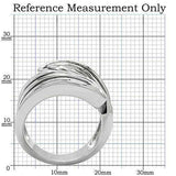 TK153 - High polished (no plating) Stainless Steel Ring with No Stone - Alamode - Flyclothing LLC
