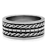 TK158 - High polished (no plating) Stainless Steel Ring with No Stone - Alamode - Flyclothing LLC