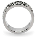 TK158 - High polished (no plating) Stainless Steel Ring with No Stone - Alamode - Flyclothing LLC