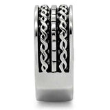 TK158 - High polished (no plating) Stainless Steel Ring with No Stone - Alamode - Flyclothing LLC