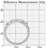TK159 - High polished (no plating) Stainless Steel Ring with No Stone - Alamode - Flyclothing LLC