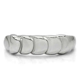 TK159 - High polished (no plating) Stainless Steel Ring with No Stone - Alamode - Flyclothing LLC
