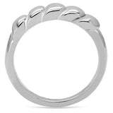 TK159 - High polished (no plating) Stainless Steel Ring with No Stone - Alamode - Flyclothing LLC