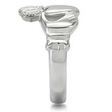 TK160 - High polished (no plating) Stainless Steel Ring with No Stone - Alamode - Flyclothing LLC