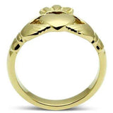 TK160G - IP Gold(Ion Plating) Stainless Steel Ring with No Stone - Alamode - Flyclothing LLC