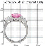 TK164 - High polished (no plating) Stainless Steel Ring with AAA Grade CZ in Rose - Alamode - Flyclothing LLC
