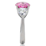TK164 - High polished (no plating) Stainless Steel Ring with AAA Grade CZ in Rose - Alamode - Flyclothing LLC