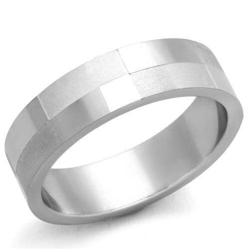 TK1667 - High polished (no plating) Stainless Steel Ring with No Stone - Alamode - Flyclothing LLC