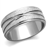 TK1671 - High polished (no plating) Stainless Steel Ring with No Stone - Alamode - Flyclothing LLC
