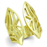 TK1902 - IP Gold(Ion Plating) Stainless Steel Ring with No Stone - Alamode - Flyclothing LLC