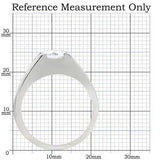 TK193 - High polished (no plating) Stainless Steel Ring with AAA Grade CZ in Clear - Alamode - Flyclothing LLC