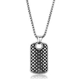 TK1983 - High polished (no plating) Stainless Steel Necklace with No Stone - Alamode - Flyclothing LLC