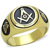 TK2050 - IP Gold(Ion Plating) Stainless Steel Ring with No Stone - Alamode - Flyclothing LLC