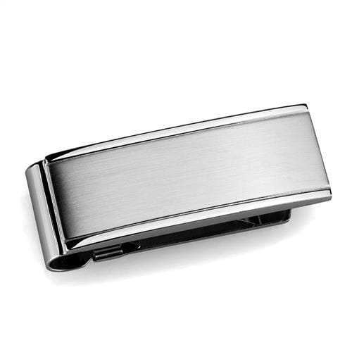 TK2070 - High polished (no plating) Stainless Steel Money clip with No Stone - Alamode - Flyclothing LLC