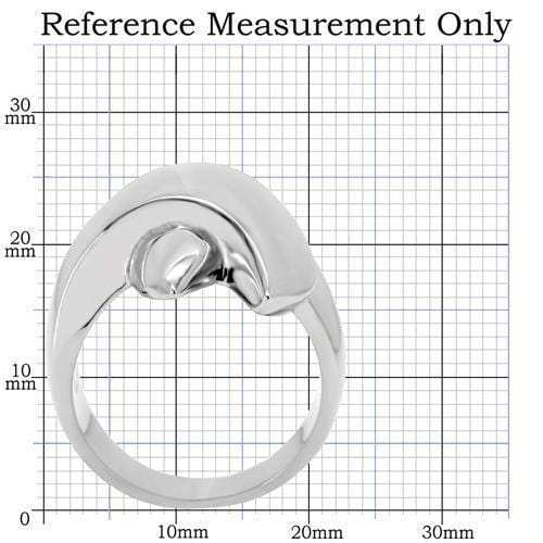 TK207 - High polished (no plating) Stainless Steel Ring with No Stone - Alamode - Flyclothing LLC
