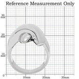 TK207 - High polished (no plating) Stainless Steel Ring with No Stone - Alamode - Flyclothing LLC