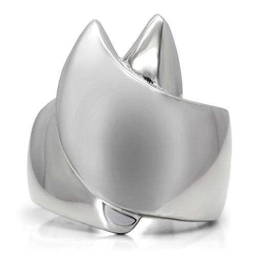 TK207 - High polished (no plating) Stainless Steel Ring with No Stone - Alamode - Flyclothing LLC