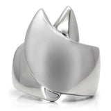 TK207 - High polished (no plating) Stainless Steel Ring with No Stone - Alamode - Flyclothing LLC