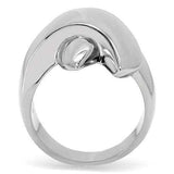 TK207 - High polished (no plating) Stainless Steel Ring with No Stone - Alamode - Flyclothing LLC