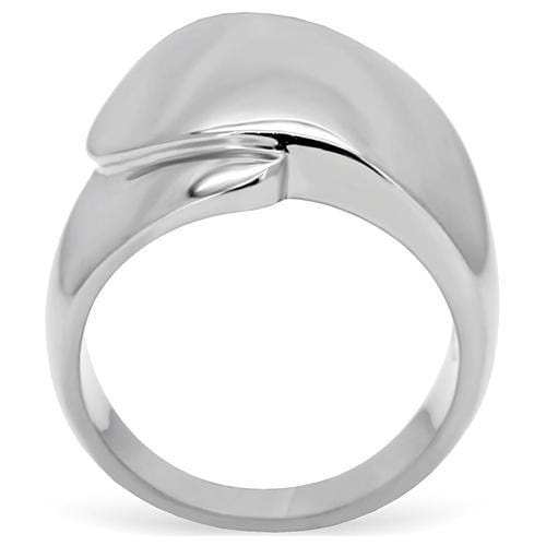 TK207 - High polished (no plating) Stainless Steel Ring with No Stone - Alamode - Flyclothing LLC