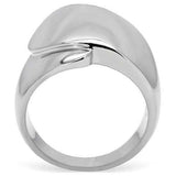 TK207 - High polished (no plating) Stainless Steel Ring with No Stone - Alamode - Flyclothing LLC