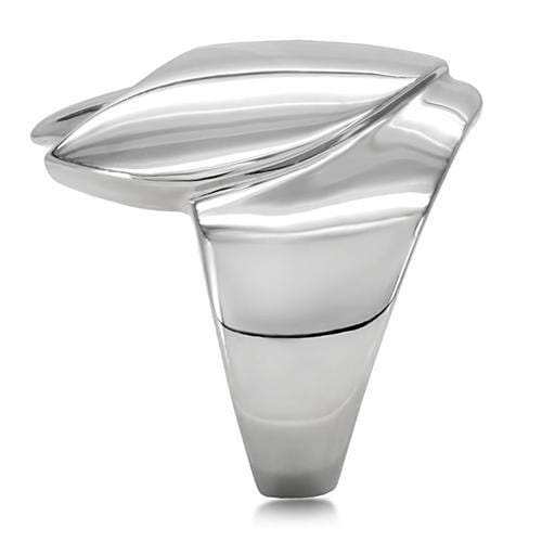 TK207 - High polished (no plating) Stainless Steel Ring with No Stone - Alamode - Flyclothing LLC