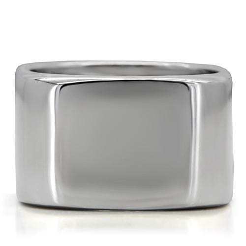 TK208 - High polished (no plating) Stainless Steel Ring with No Stone - Alamode - Flyclothing LLC