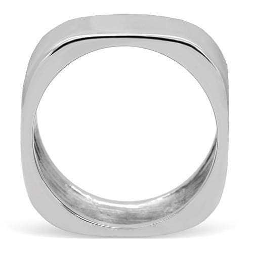 TK208 - High polished (no plating) Stainless Steel Ring with No Stone - Alamode - Flyclothing LLC