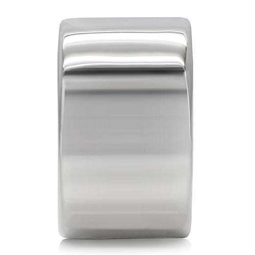 TK208 - High polished (no plating) Stainless Steel Ring with No Stone - Alamode - Flyclothing LLC