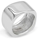 TK208 - High polished (no plating) Stainless Steel Ring with No Stone - Alamode - Flyclothing LLC