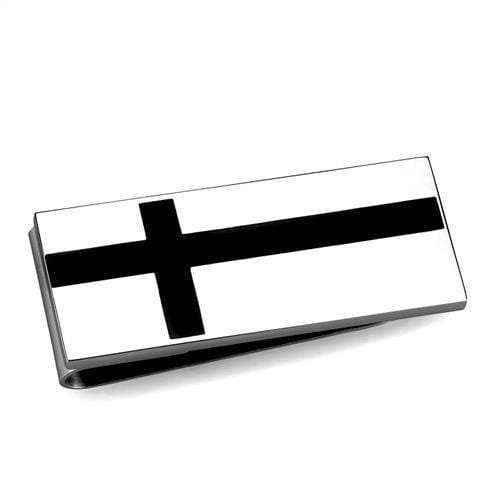 TK2090 - High polished (no plating) Stainless Steel Money clip with No Stone - Alamode - Flyclothing LLC
