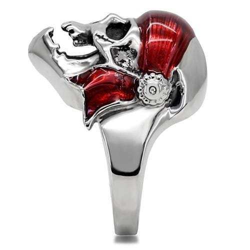 TK210 - High polished (no plating) Stainless Steel Ring with No Stone - Alamode - Flyclothing LLC